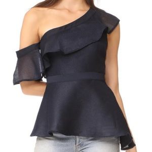 Keepsake the Label Navy Flashing Lights Asymmetric